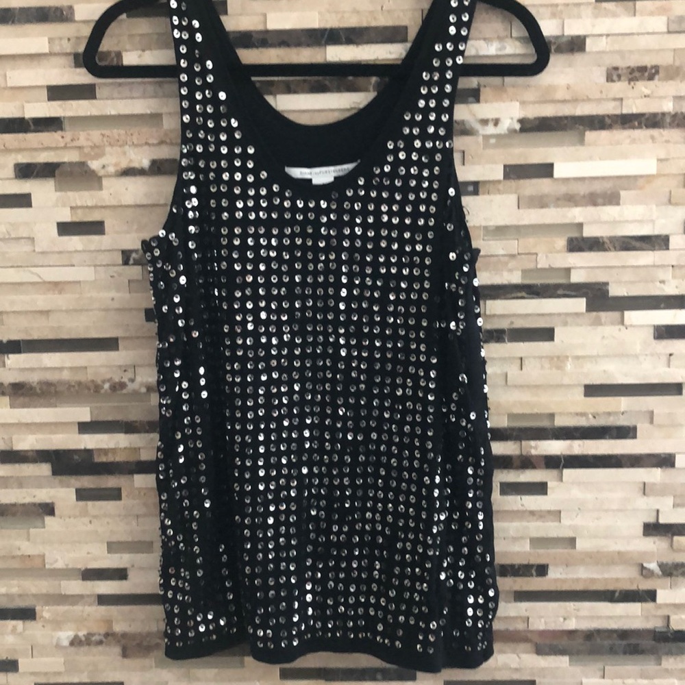 Diane Von Furstenberg women’s black Sequin top